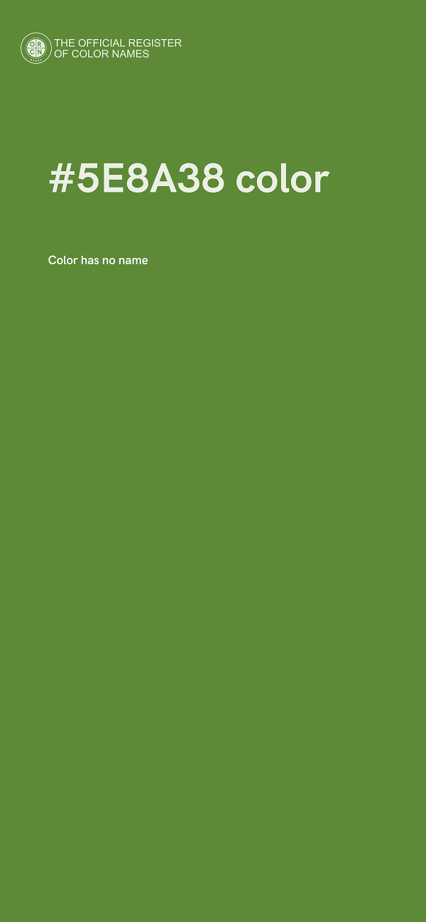 #5E8A38 color image
