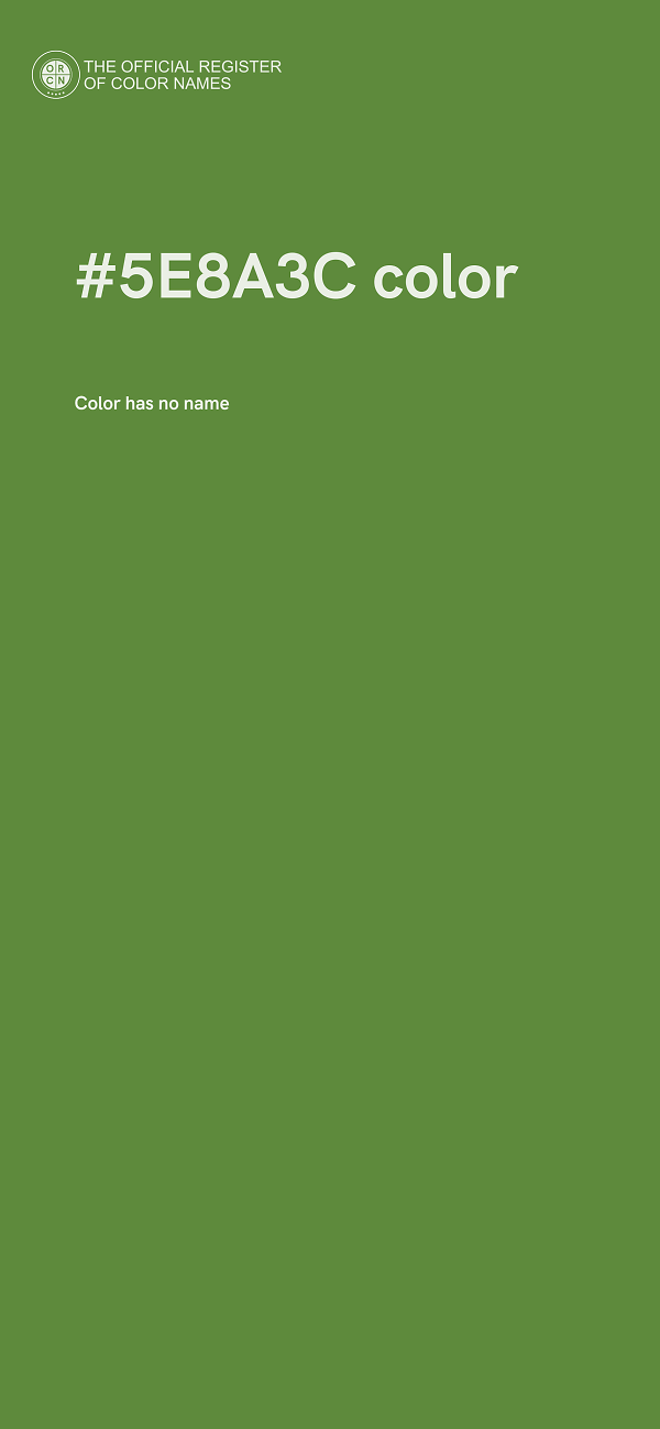 #5E8A3C color image
