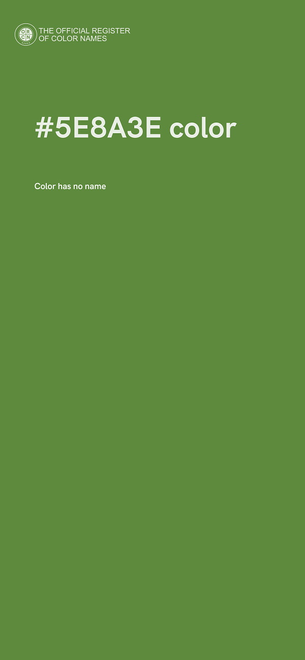 #5E8A3E color image