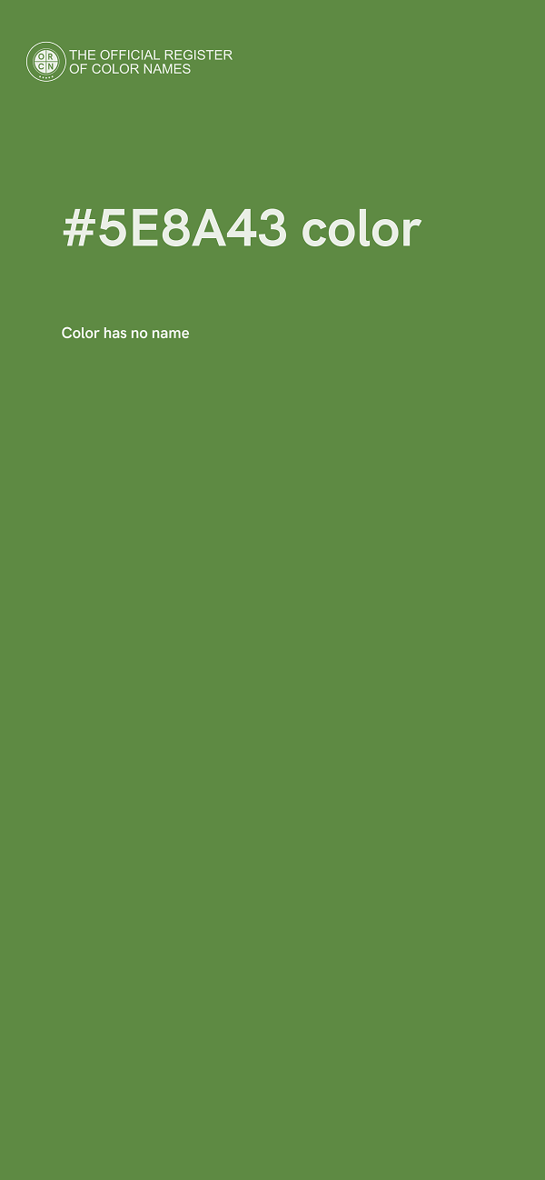 #5E8A43 color image