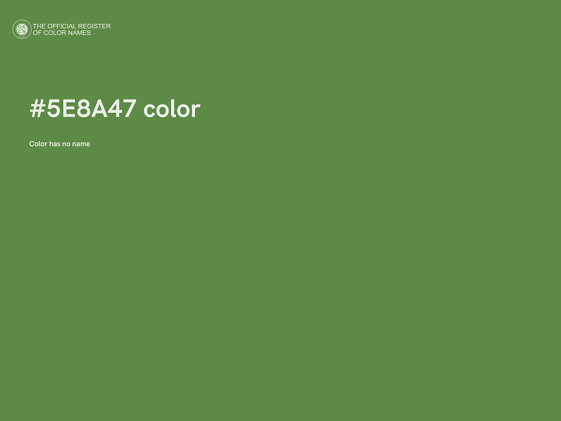 #5E8A47 color image