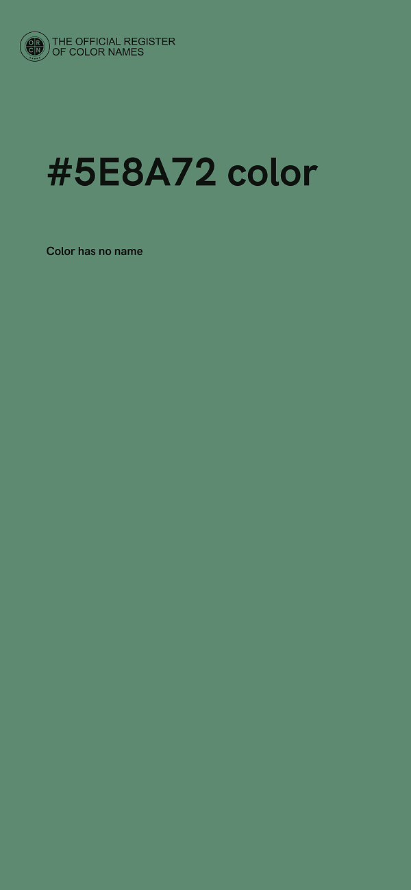 #5E8A72 color image