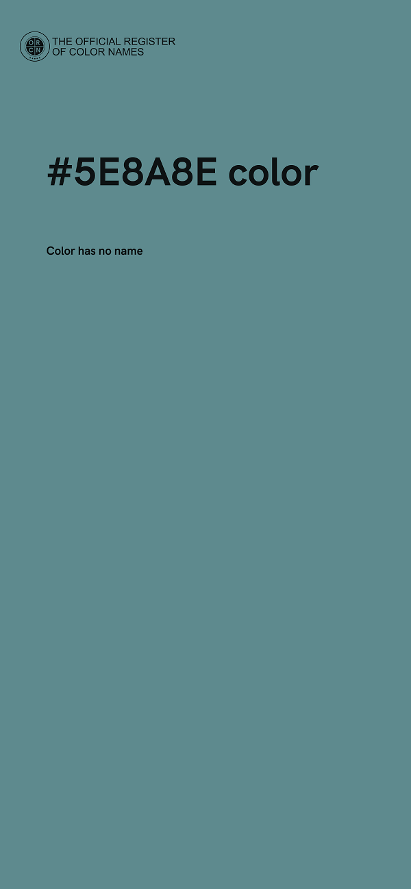 #5E8A8E color image