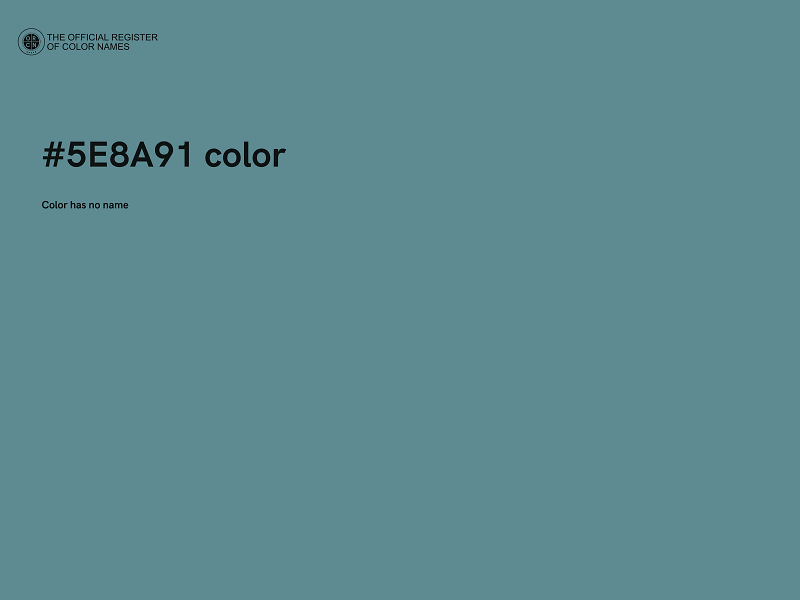 #5E8A91 color image