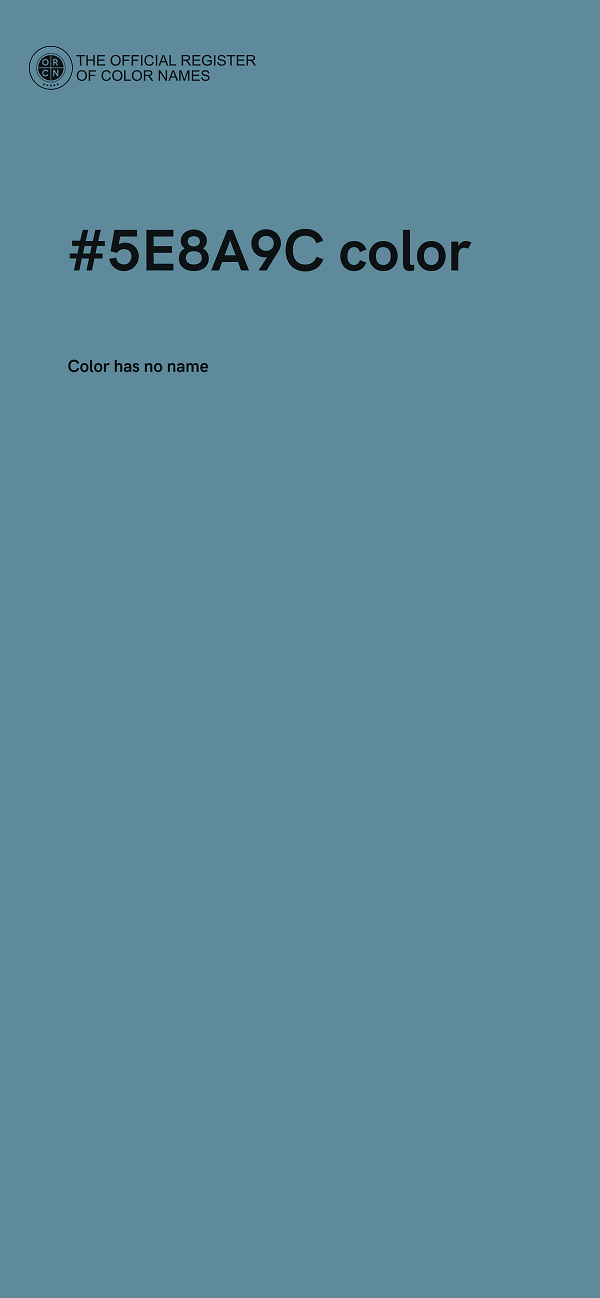 #5E8A9C color image