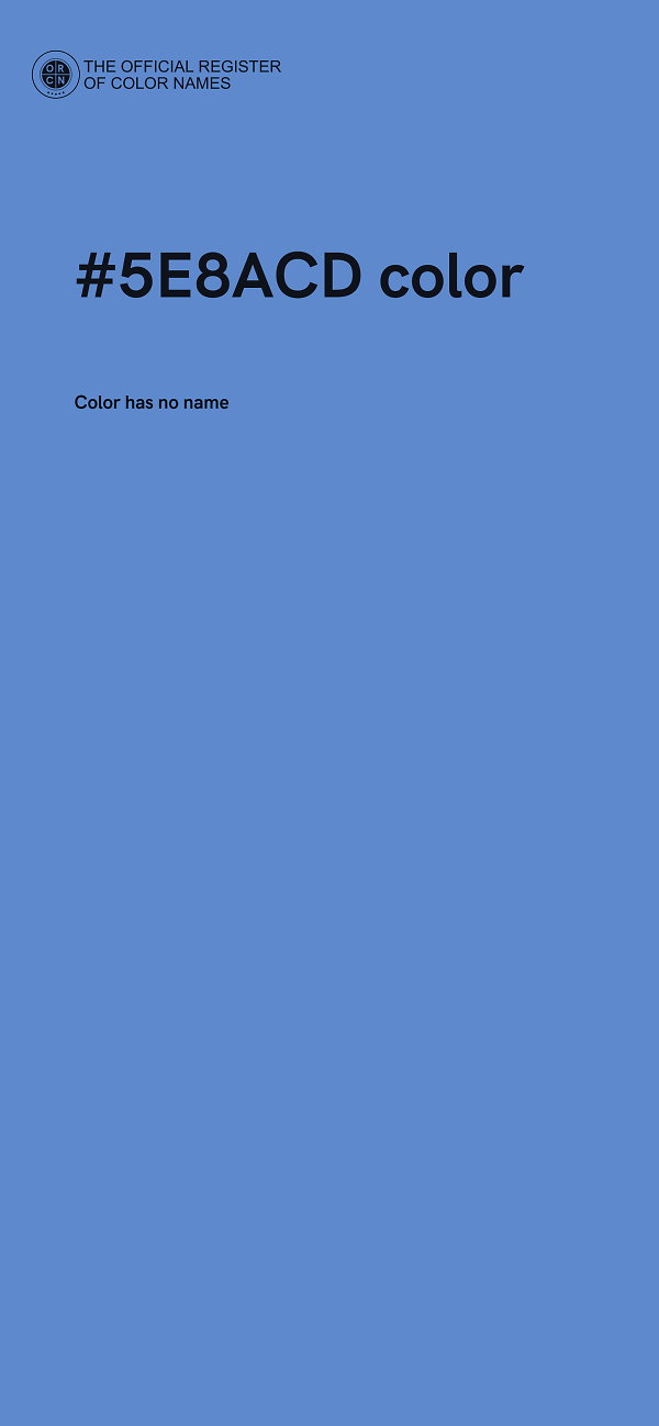 #5E8ACD color image