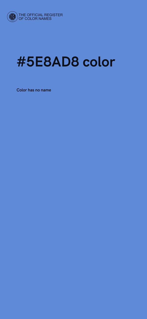 #5E8AD8 color image