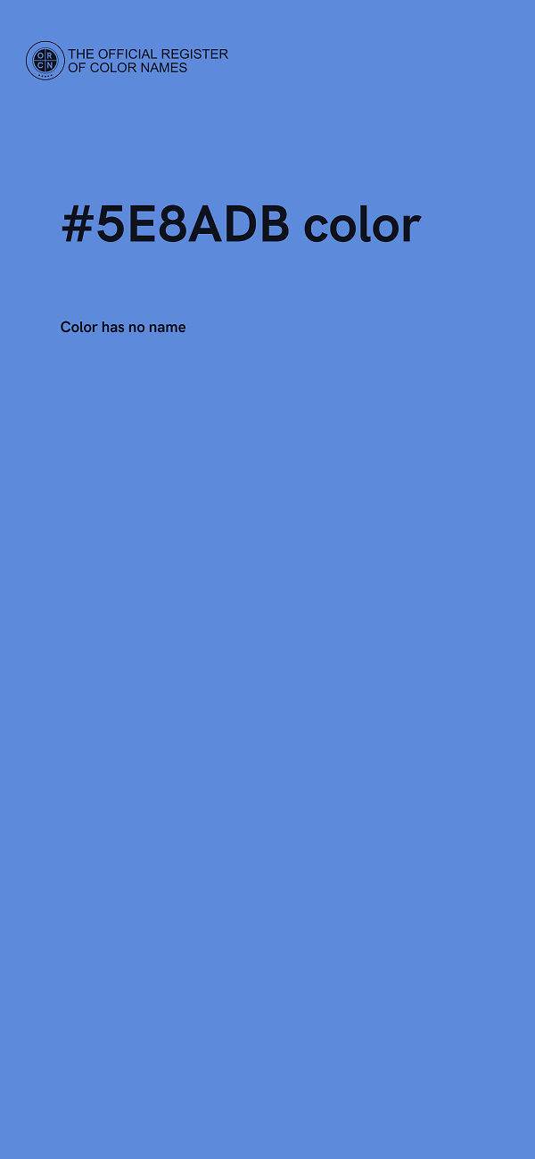 #5E8ADB color image