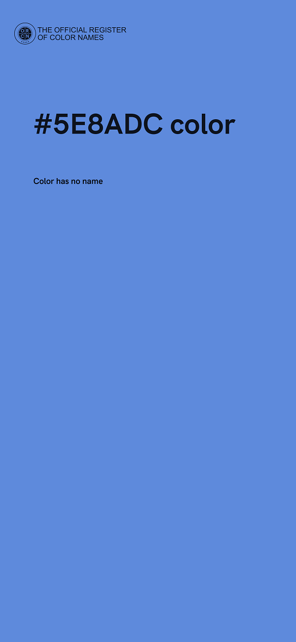#5E8ADC color image