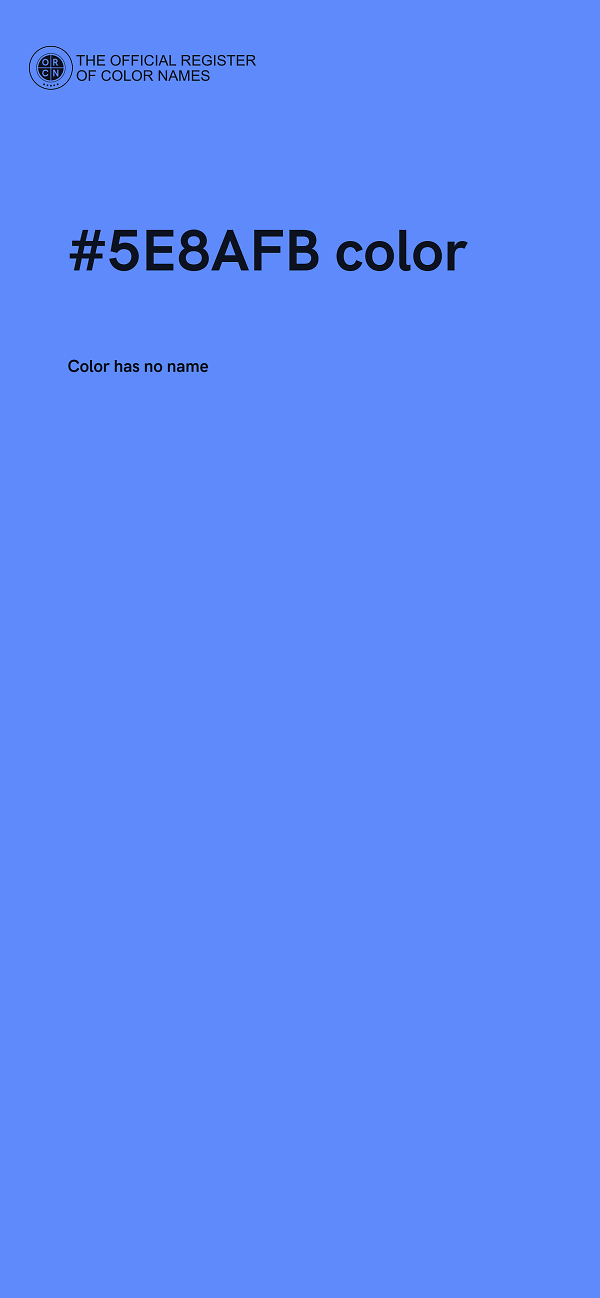 #5E8AFB color image