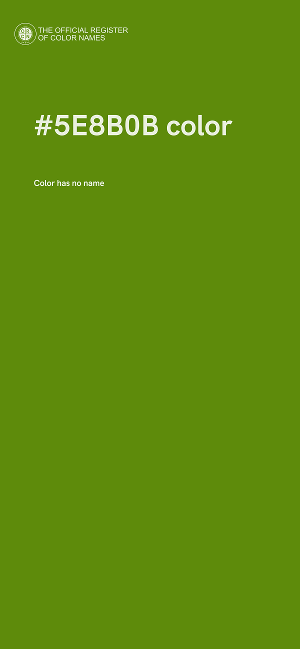 #5E8B0B color image