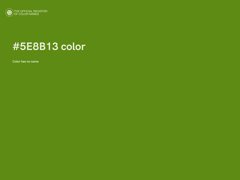 #5E8B13 color image