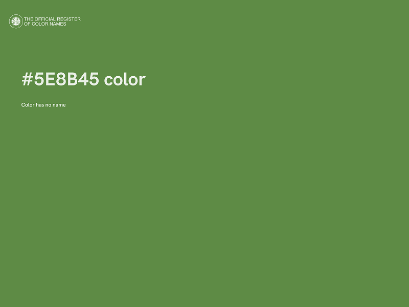 #5E8B45 color image