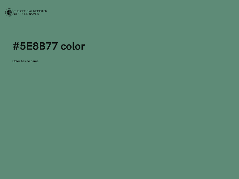 #5E8B77 color image