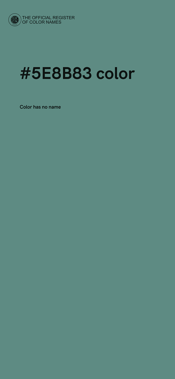 #5E8B83 color image