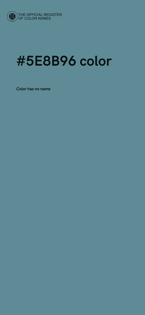 #5E8B96 color image