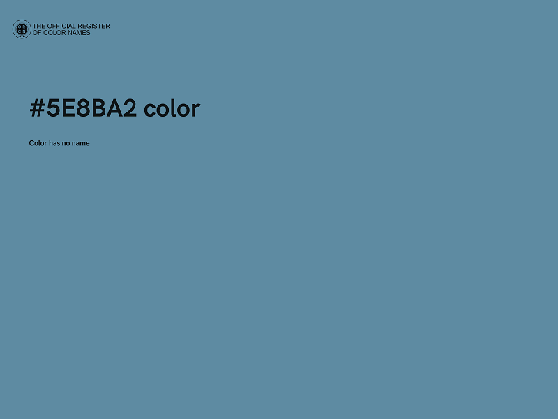 #5E8BA2 color image