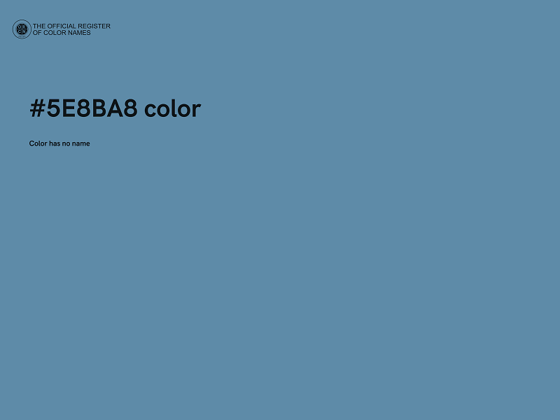 #5E8BA8 color image