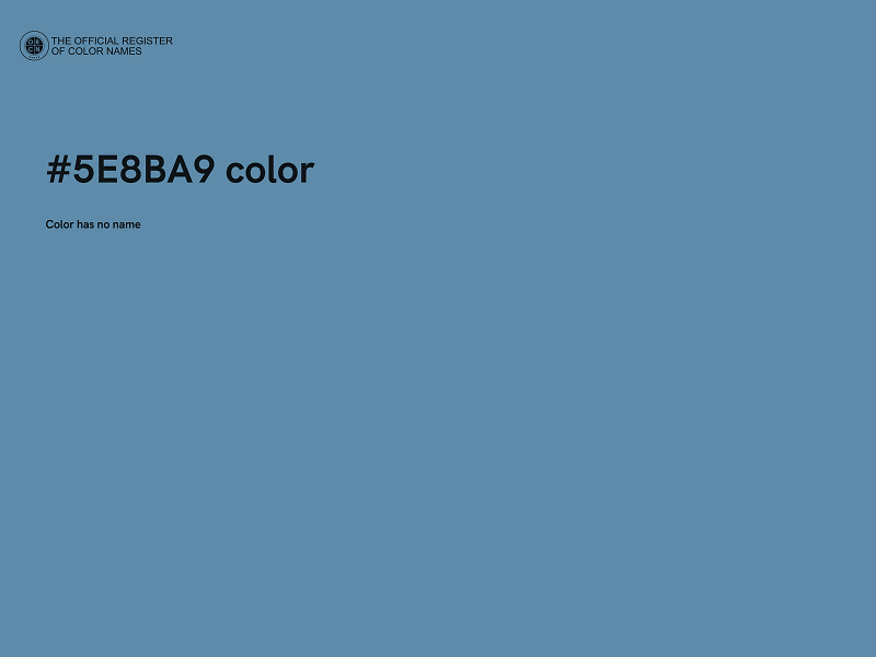 #5E8BA9 color image