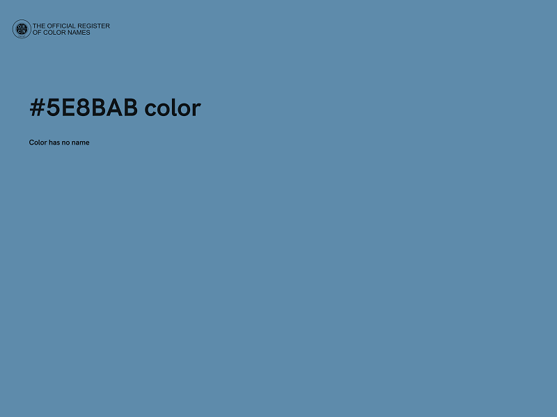 #5E8BAB color image