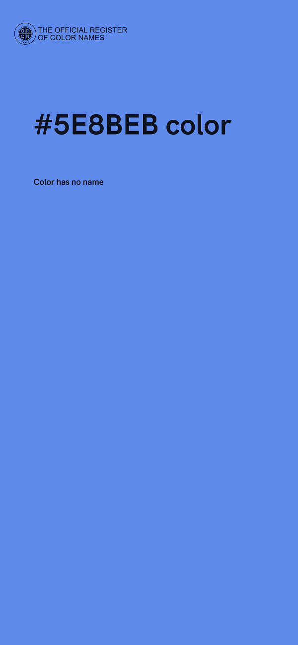 #5E8BEB color image
