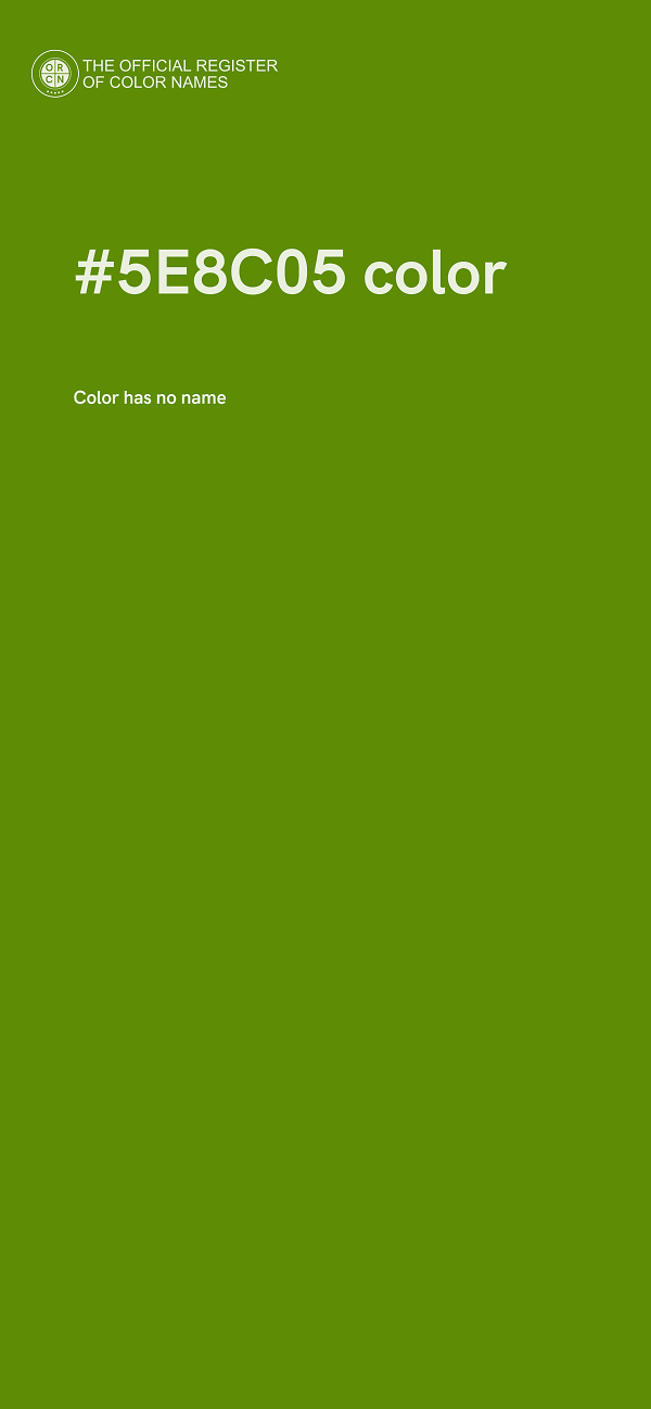 #5E8C05 color image