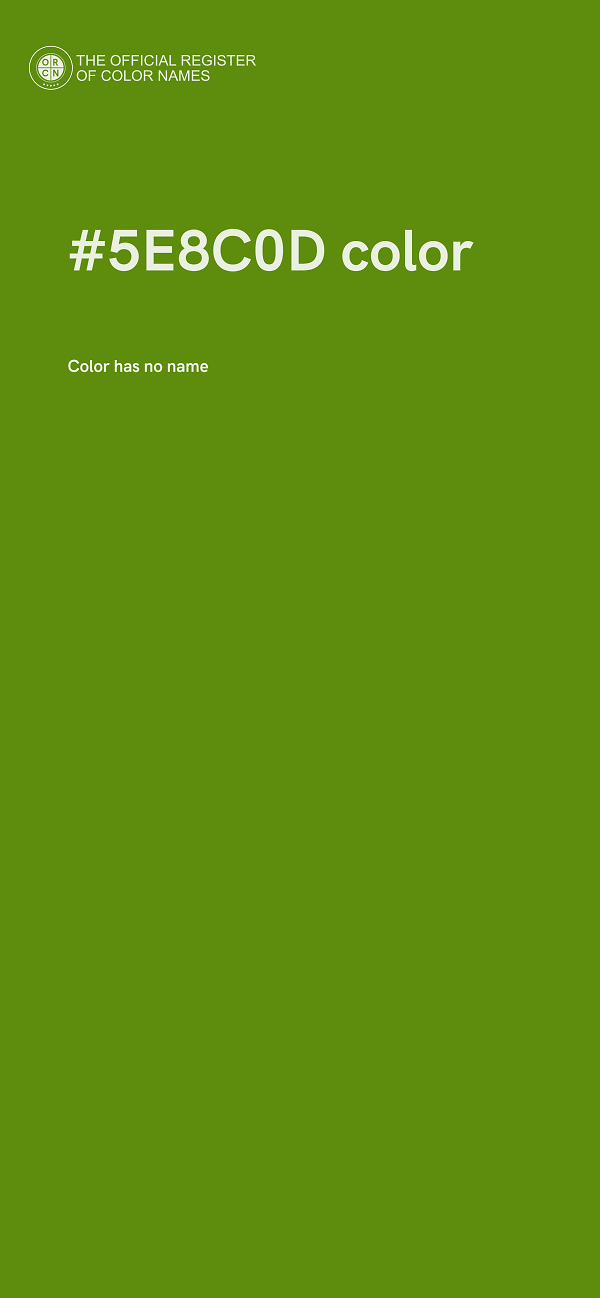#5E8C0D color image