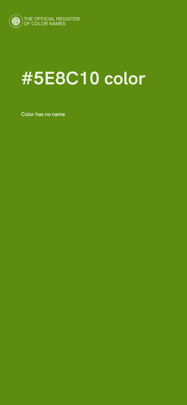 #5E8C10 color image