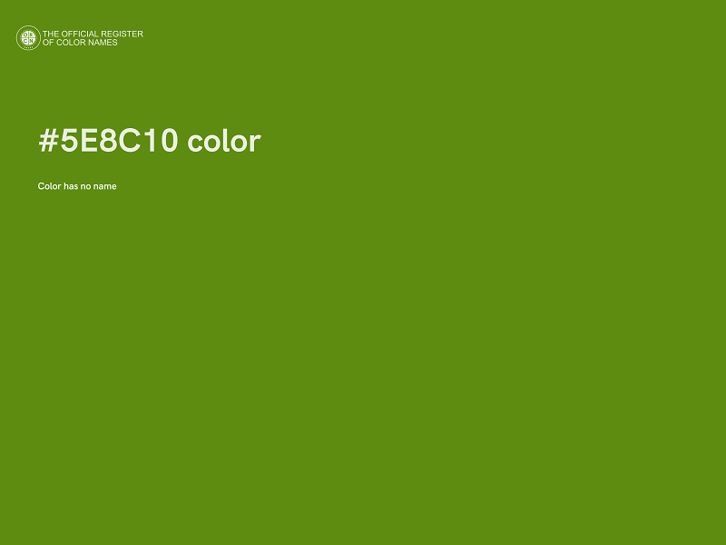 #5E8C10 color image