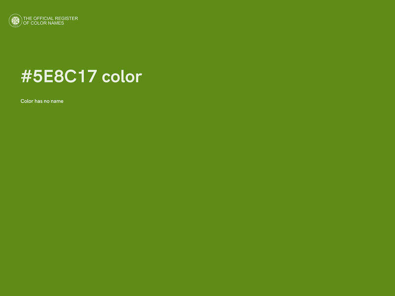 #5E8C17 color image