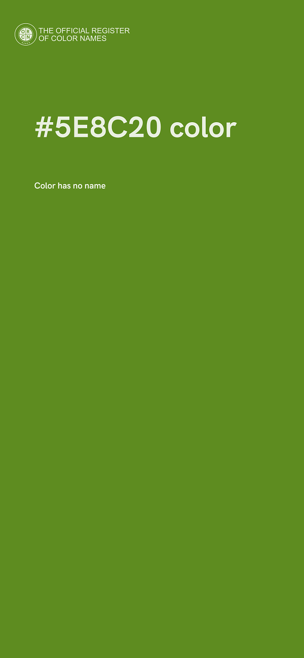 #5E8C20 color image