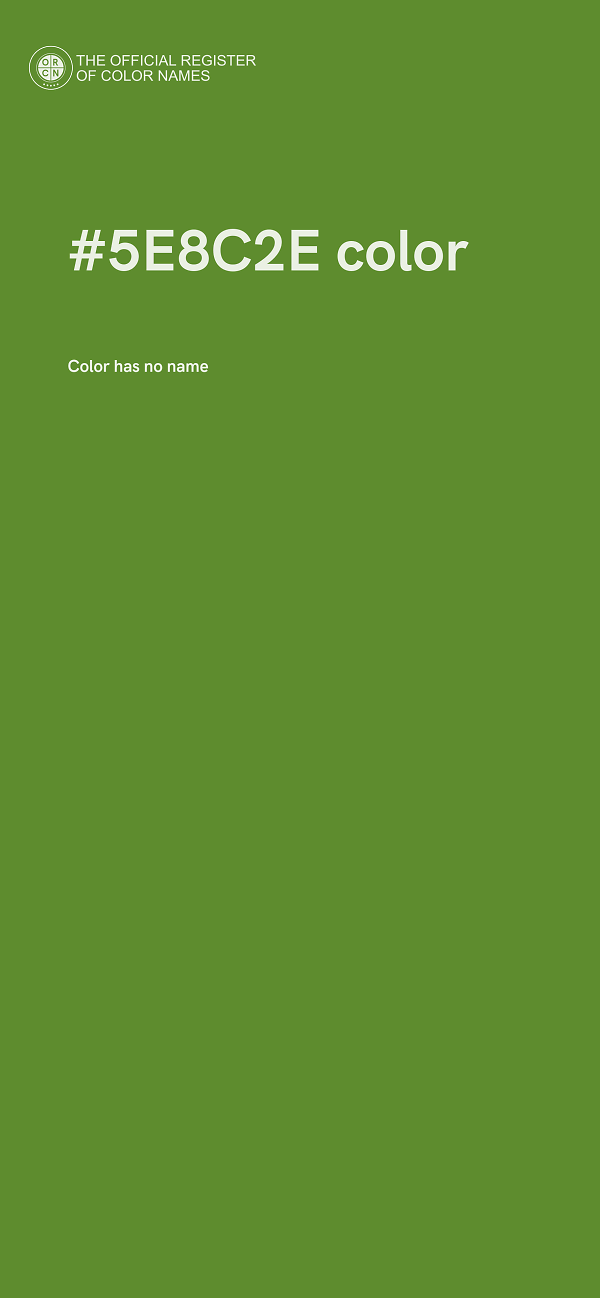 #5E8C2E color image