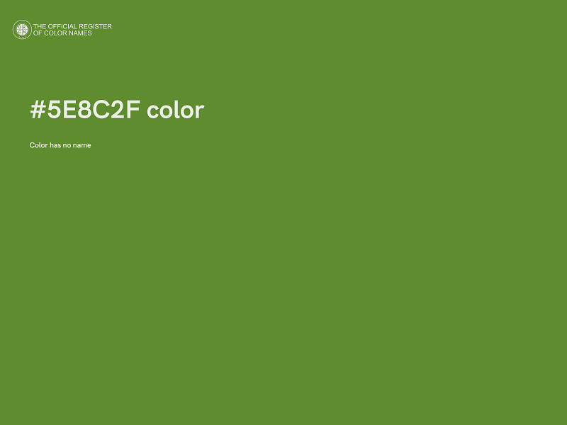 #5E8C2F color image