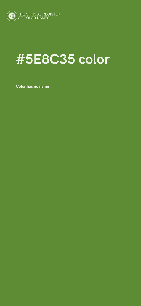 #5E8C35 color image