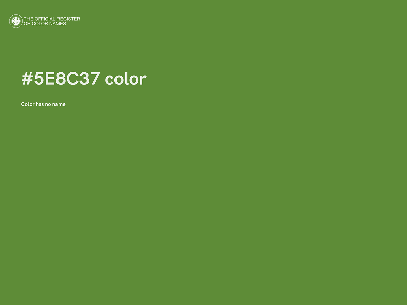 #5E8C37 color image
