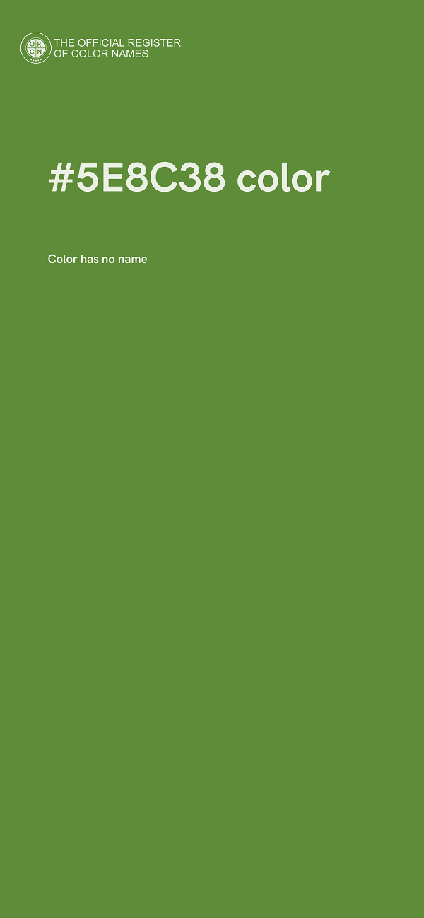 #5E8C38 color image