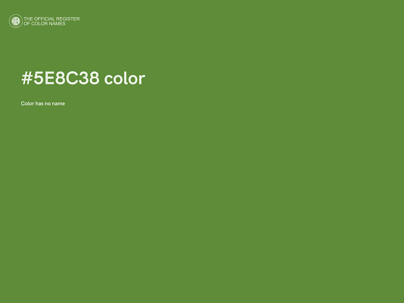 #5E8C38 color image