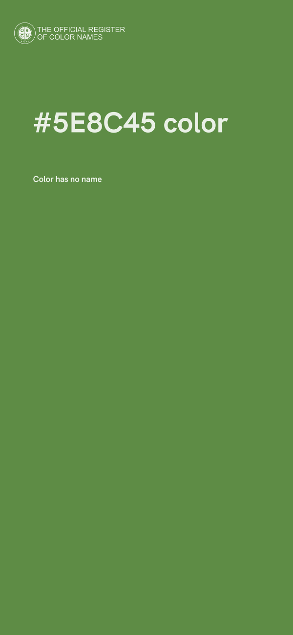 #5E8C45 color image