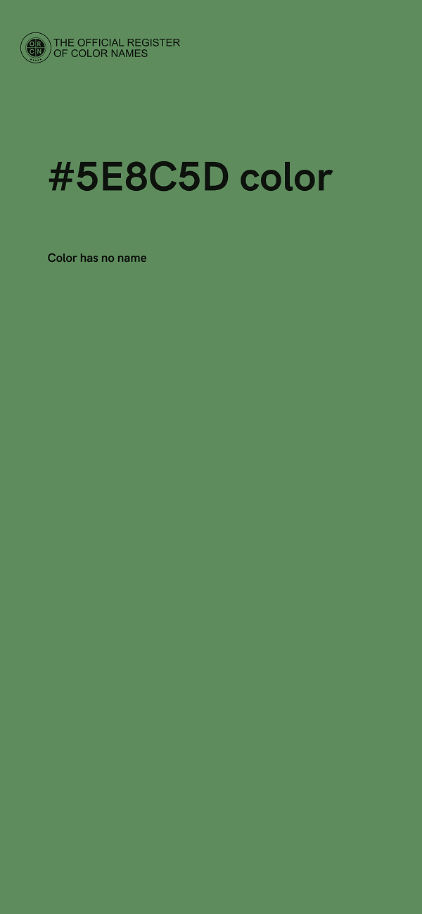 #5E8C5D color image