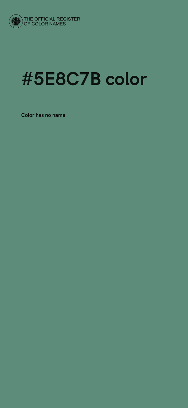 #5E8C7B color image