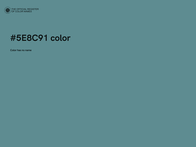 #5E8C91 color image