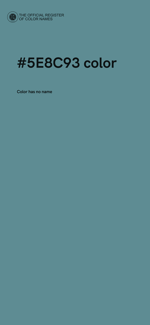 #5E8C93 color image