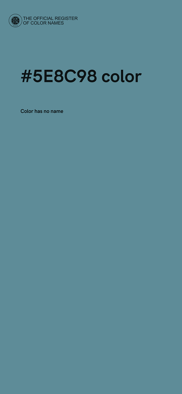 #5E8C98 color image