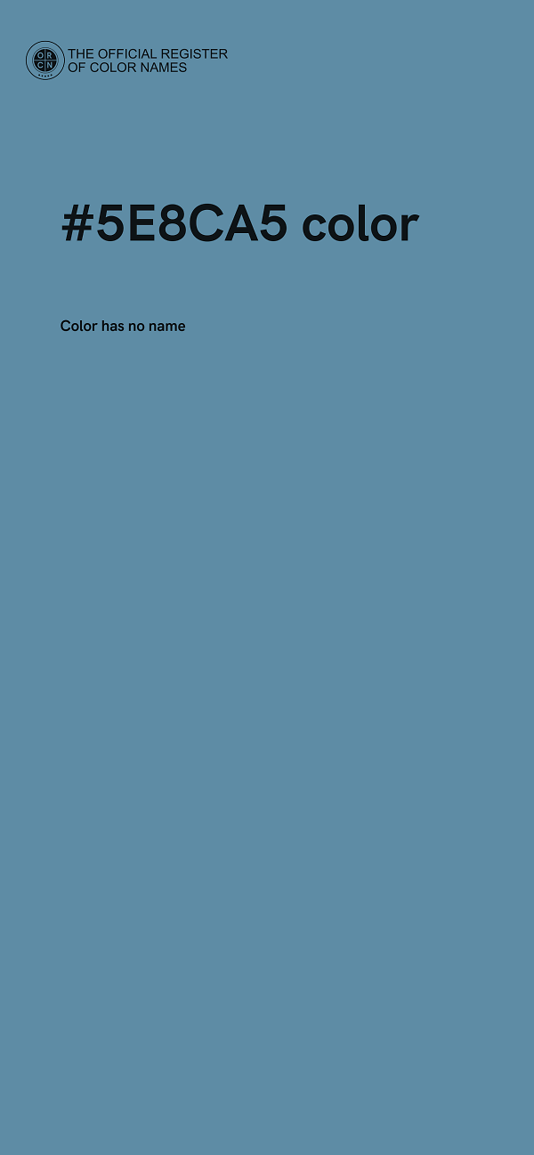#5E8CA5 color image