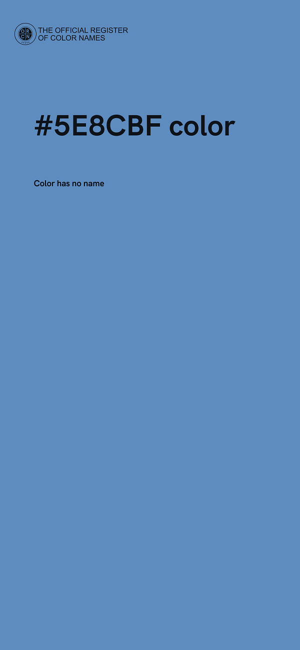 #5E8CBF color image