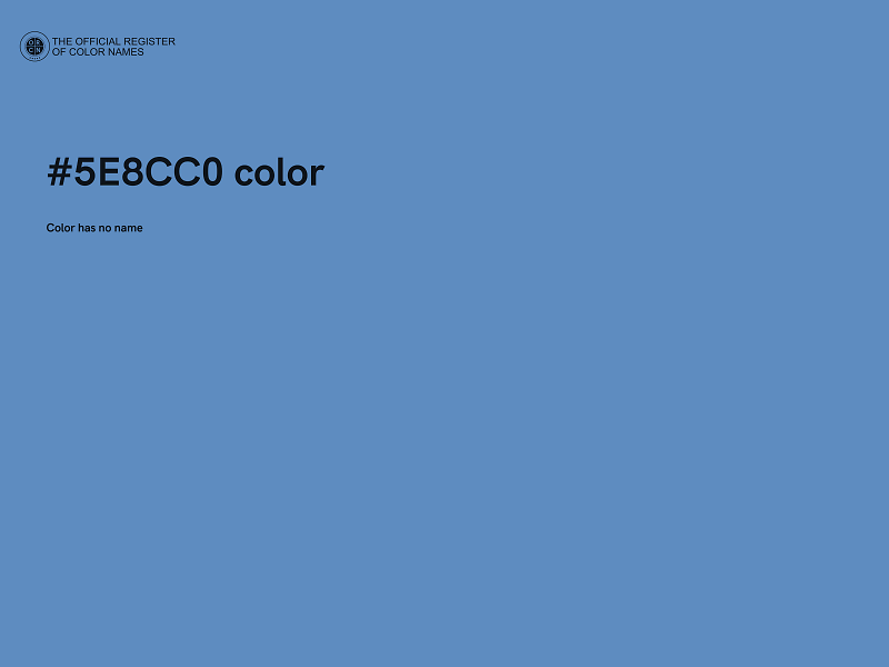 #5E8CC0 color image