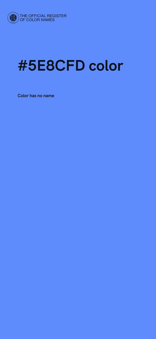 #5E8CFD color image
