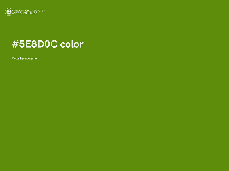 #5E8D0C color image