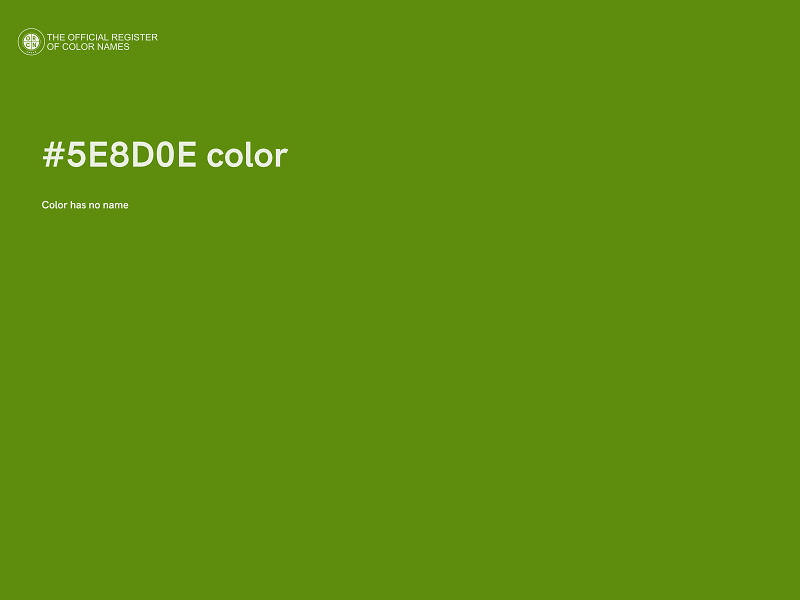 #5E8D0E color image