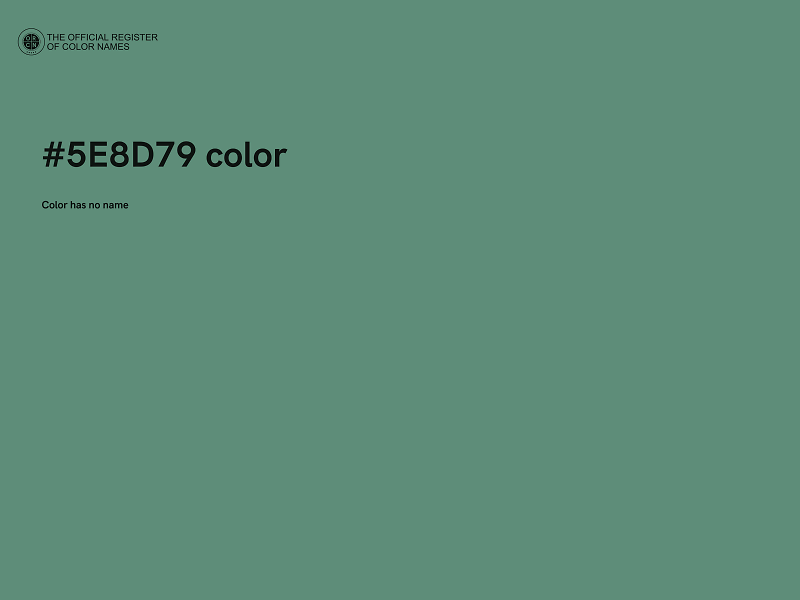 #5E8D79 color image